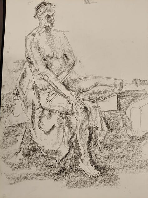 sketches of a life model