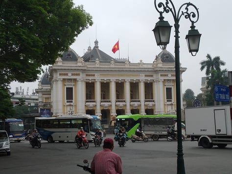 The image on the bottom right is the Hanoi Opera House