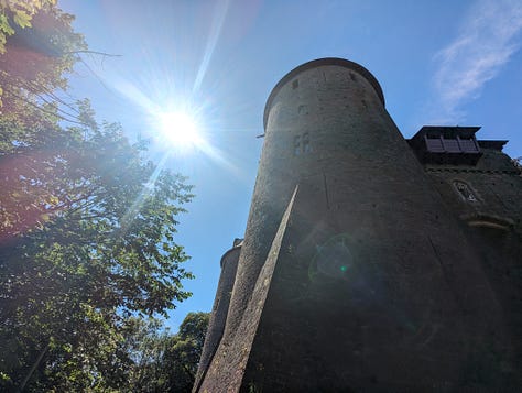 South Wales views waterfalls and Castell Coch