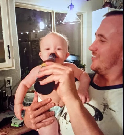 Officer Shawn Freeman of the Mesa Police Department was caught feeding a baby beer from a bottle labeled clearly as containing alcoholic beer, and he did so multiple times while smiling for photos.