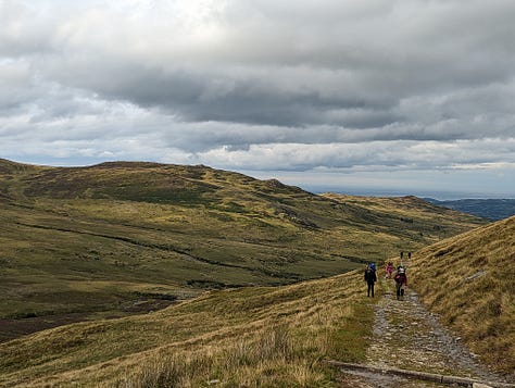 guided hike in the carneddau in snowdonia national park