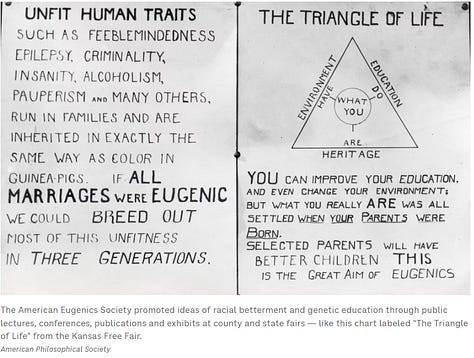 Eugenics and anti-miscegenation,1-4.... Manifest Destiny 6....Lebensraum 7,