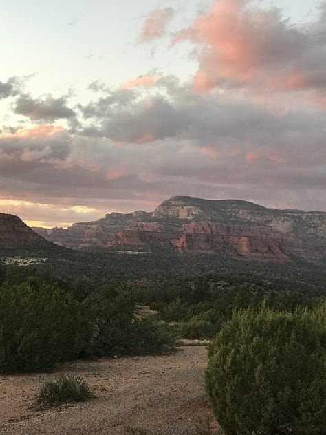 Sedona mesas, Holy Cross Chape, canyons and Buddhist sanctuary