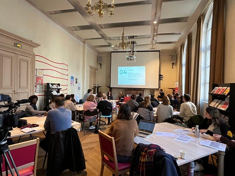 Paris Citizens' Assembly members at work.