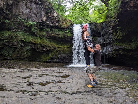 guided waterfall walk in the brecon beacons