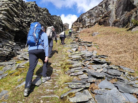 walking near Blaenau Ffestiniog in Snowdonia National Park