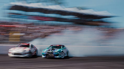 Images from Long Beach Formula Drift 2025. Photos by Walter Fulbright for Carrara Media and the Race Day newsletter.