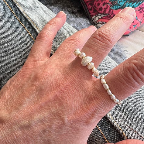 Full of Pearls - Stacking Pearl Rings & Hoops Set