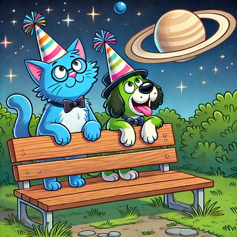 Cartoon cat and dog by Janus, SD3 Medium, DALL-E 3