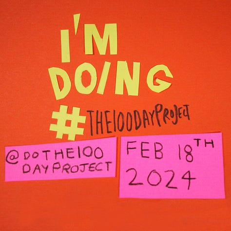 Images to announce #The100PayProject