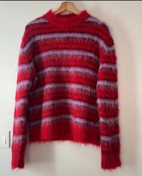 Pull. Mohair. Laine. Gilet. Cardigan. Maille. Maille XXL. Cachemire.