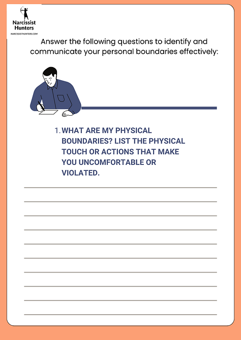 Setting boundaries worksheet download free