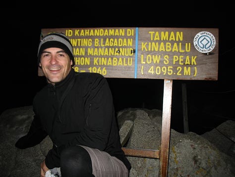 The trek up Kinabalu