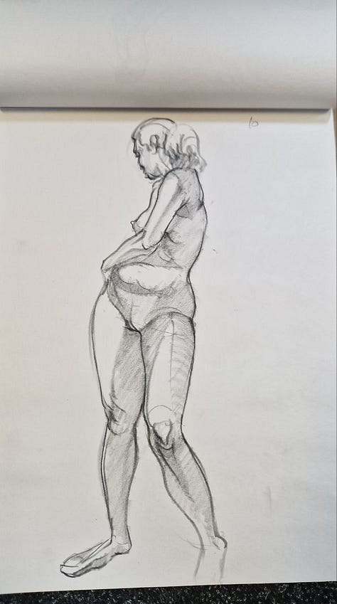 life model in cardiff life art drawing