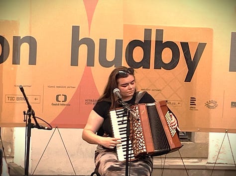 Some musicians playing at Brno Music Marathon