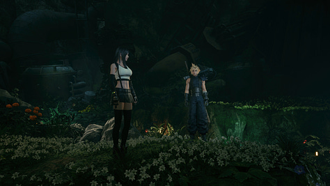Resolution scenes with Barret, Tifa, and Aerith and all 9 Wall Market dresses for Cloud, Tifa, and Aerith.
