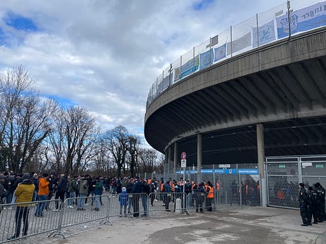 Images of 1860 Munich still dominate the scene in Giesing