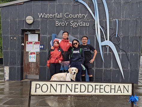 guided waterfall walk in the brecon beacons