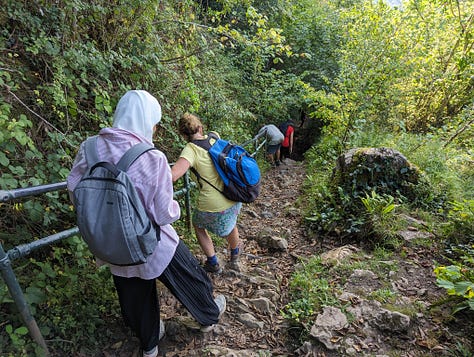 guided walk in the waterfalls area of the brecon beacons national park