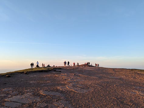 sunset on Pen y Fan