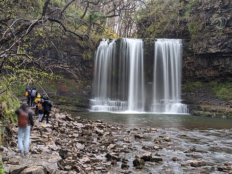 waterfalls in the Brecon Beacons