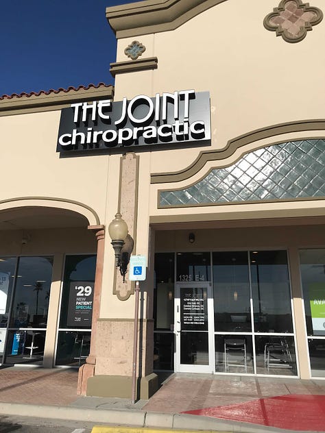 The Joint clinic interior and exterior