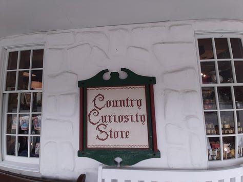 the curiosity store with candy sticks and lotions.