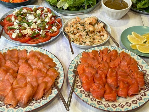 Fresh seafood feast in Portree, Scotland