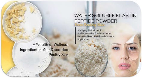 Production of Water-Soluble Elastin Peptide Powder