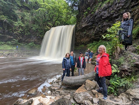 guided waterfall walking in the Brecon Beacons National Park