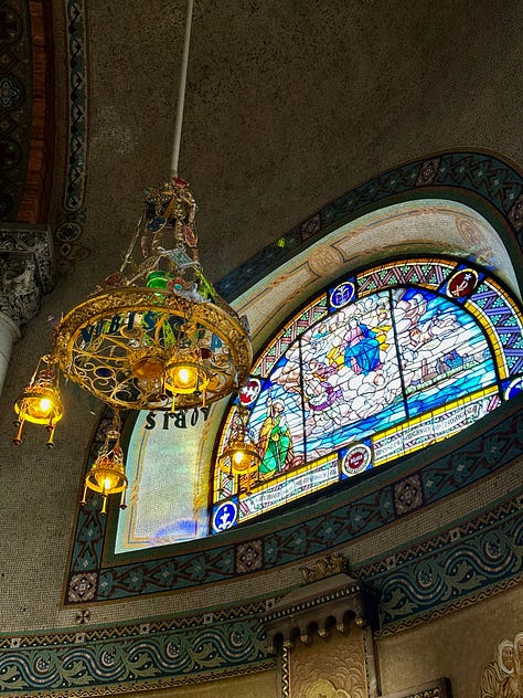 Hiking to the Tibidabo in Barcelona, Catalonia, Spain