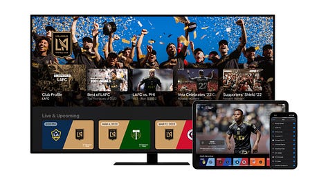 The Apple TV+ app will be the home of MLS Season Pass, including live matches, match replays, a weekly whiparound show, and club-produced content surrounding each team in Major League Soccer.