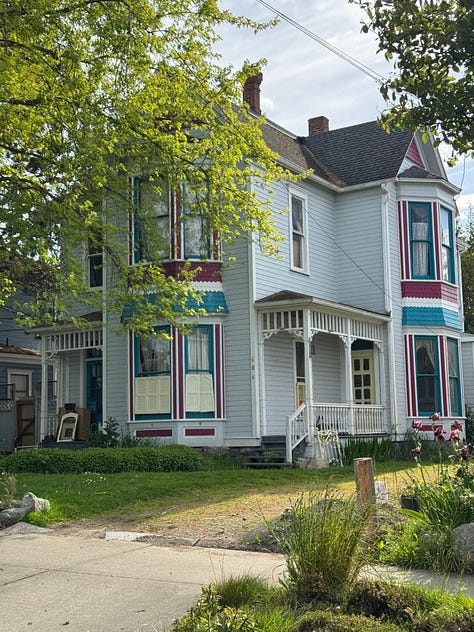 Photographs of houses with porches