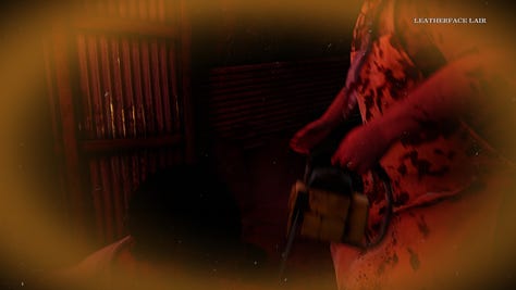 Screenshots of the game The Texas Chainsaw Massacre captured by the reviewer.