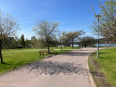 Trees and plants next to the course