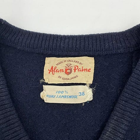 Vintage 60s Alan Paine Lamb Wool sweaters ebay 