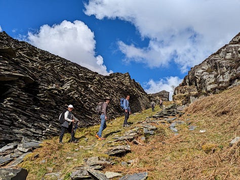 walking near Blaenau Ffestiniog in North Wales