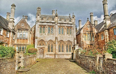 Vicars’ Close was founded in the 1300s, so it may be the oldest residential street in England. These beautiful photos are from https://www.wells.co.uk/vicars-close/