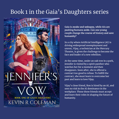 Book Cover and Blurbs of Jennifer's Vow, Jennifer's Blessing, and Jennifer's Destiny by Kevin R Coleman