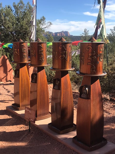 Sedona mesas, Holy Cross Chape, canyons and Buddhist sanctuary