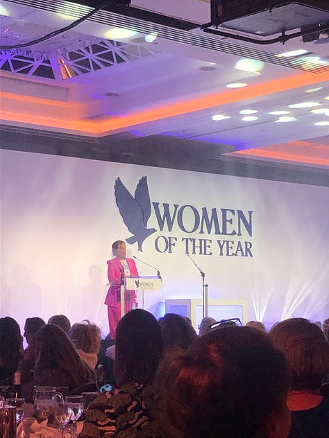 Women at the Women of the Year lunch