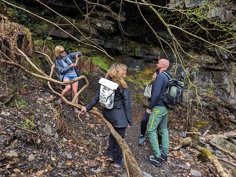 waterfall walk in the Brecon Beacons