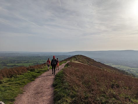 guided walk of sugar loaf and skirrid with Wales Outdoors