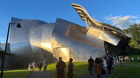 Frank Gehry at Fisher Concert Hall