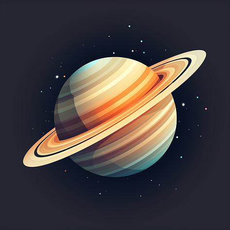 Saturn, toy truck, watch vector art out of MJ