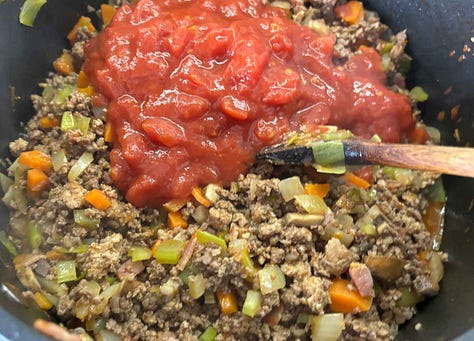 Step by Step Meat Sauce