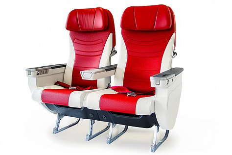 People Express 2005 economy class seating upgrade: 1) 1982-2005 "Classic" economy seats vs 2) 2005 "Modern" economy seat upgrade; 3) 2005 "Modern" premium seat upgrade.