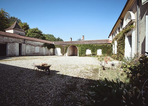 Various photos of an abandoned French chateau