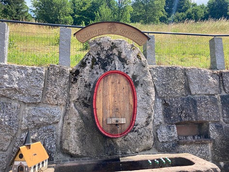 Drinks stations in the Black Forest