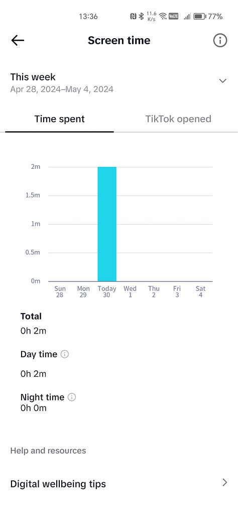 TikTok ScreenTime